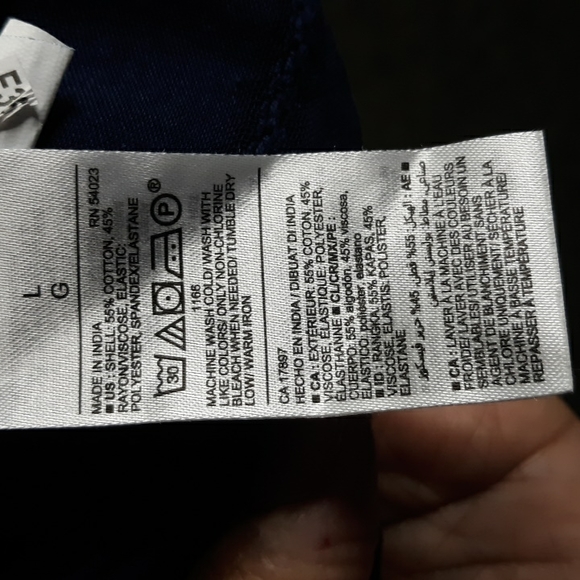 Old Navy Puff Sleeve Navy Shirt (#66) - Picture 6 of 9